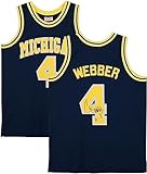 Chris Webber Michigan Wolverines Autographed 1991 Mitchell & Ness Swingman Jersey with "Fab Five" Inscription - Autographed NBA Jerseys