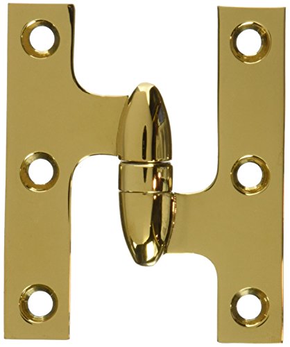 Deltana OK3025BCR003-R Solid Brass 3-Inch x 2 1/2-Inch Olive Knuckle Hinge