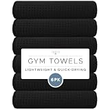 S&T INC. Microfiber Gym Towels, Yoga Towel for Home and Gym Bag, 16 Inch x 27 Inch, 6 Pack