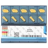 GTN-4 (SP400) Carbide Inserts, 4.0mm Width CNC Lathe Grooving Cut-Off Parting Tool for Steel, CVD Yellow...