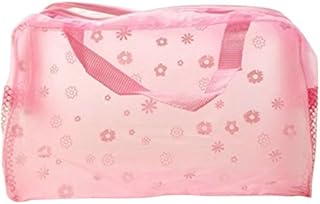 Bolsa de aseo de viaje con estampado rosa, bo...