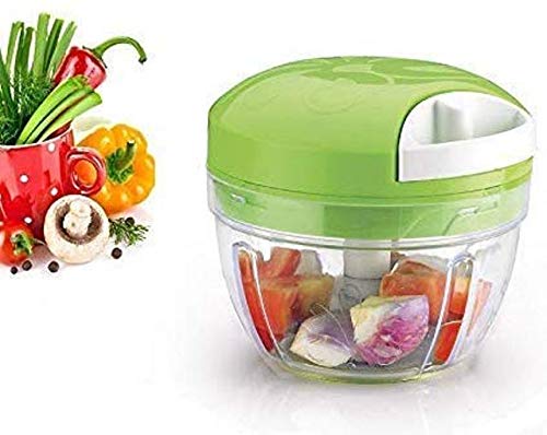 Handy Mini Plastic Vegetable Chopper with 3 Blades-image-15