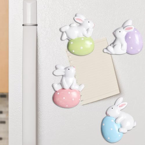 JarThenaAMCS Easter Garage Door Magnets - 16 Piece Pastel Egg & Flower Decal Set For Holiday Decor