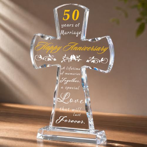 Engraved 50th Wedding Anniversary Gift
