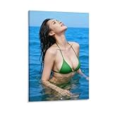 松坂慶子女優の美しいセクシーなポスター (29) クール 壁アート キャンバス パネル オフィス装飾 ぶら下がる 版画 ギフト08x12inch(20x30cm)