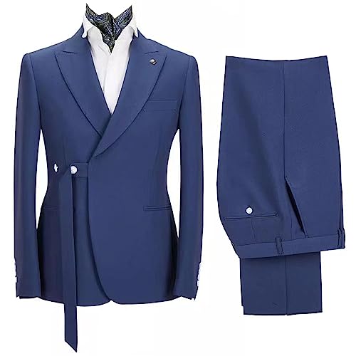 Costume Smokings Homme 2 Pièces au Revers en Pointe Finition Premium