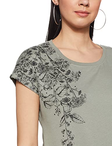 Image of Max Women's Printed Round Neck Regular Fit T-Shirt