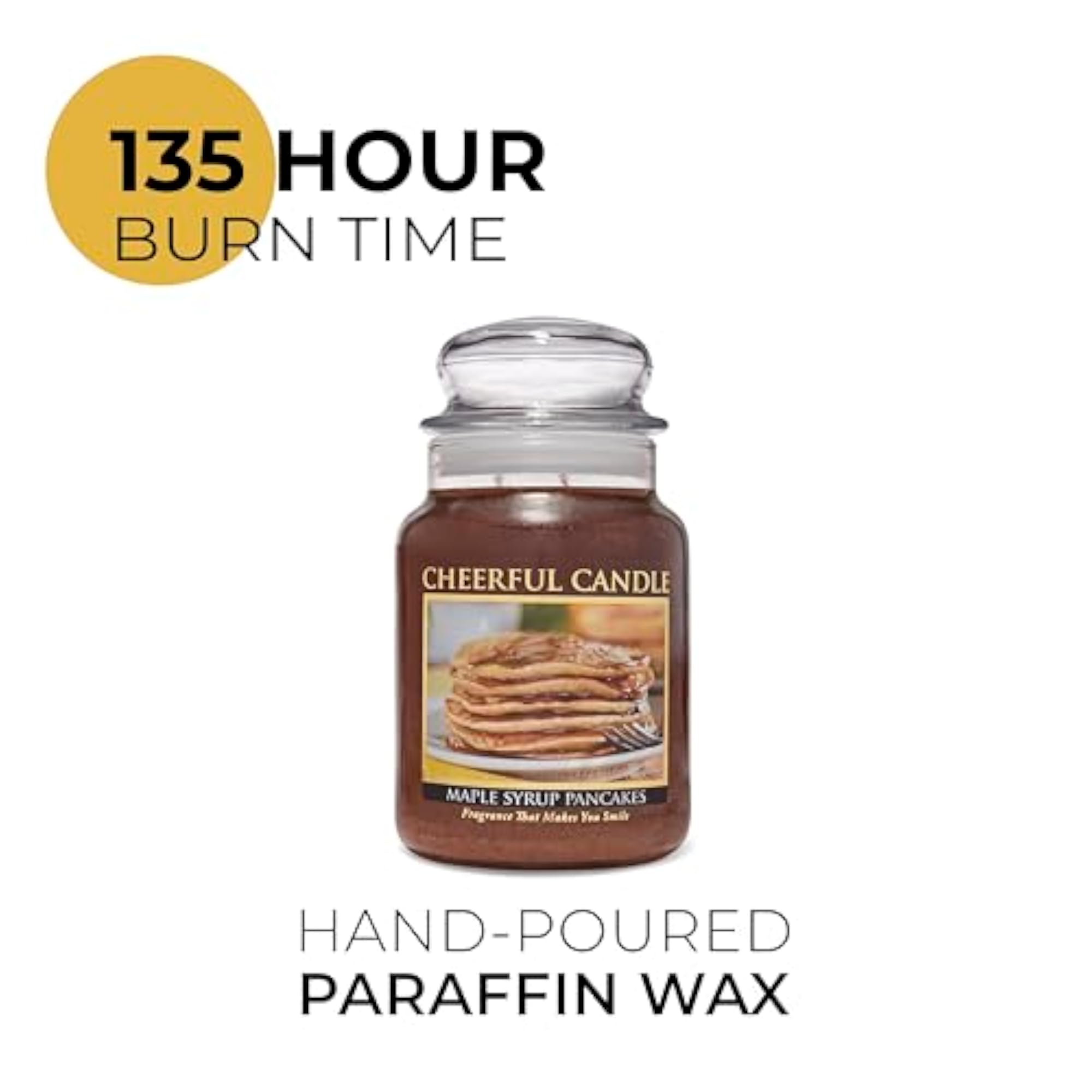Maple Syrup Pancakes Jar Candle, 24-Ounce