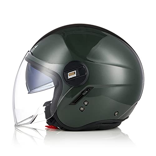 Origine - ORIGINE Open Face Motorcycle Helmet Scooter Helmet Jet Helmet with Double Visor DOT Approved - -5%