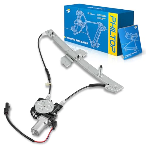 Image of PHILTOP Front Right Passenger Side Power Window Regulator and Motor Assembly Compatible with 1999-2003 Dodge Ram 1500 Van,2500 Van,3500 Van,1998 Dodge B3500,B1500,B2500 Replaces 741-157,2 Pins