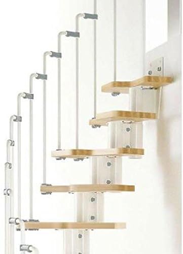 Arke Karina Modular Stairway Kit - WHITE (11 Treads - 82"H - 111"H)