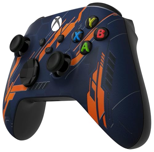 Image of Wireless Controller for Microsoft Xbox Series X /S & Xbox One - Custom Soft Touch Feel - Custom Series X /S Controller (X /S Orange Armor)