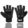 GINGPAI-Half-Mitts-UFC-MMA-Training-Boxing-Punch-Bag-Kickboxing-Sparring-Grappling-Martial-Arts-Muay-Thai-Taekwondo-Wrist-Wraps-Support-Black-Gloves-for-Women-Men-Kids GINGPAI Half Mitts UFC MMA Training Boxing Punch Bag Kickboxing Sparring Grappling Martial Arts Muay Thai Taekwondo Wrist Wraps Support Black Gloves for Women Men Kids