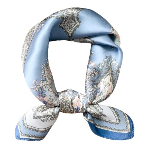 Image of 100% Mulberry Silk Scarf -21 inch Square Neckerchief with Gift Packed