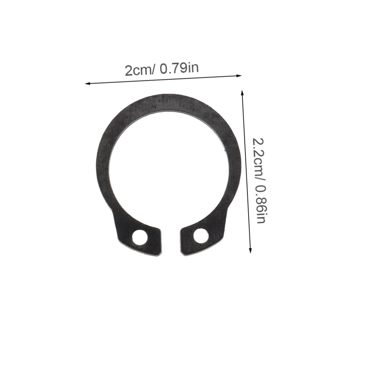 FUNOMOCYA C-Clips for Horizontal Hydraulic Jacks 2pcs External Circlip Snap Rings Metal Retaining Rings Versatile Use