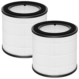 2 Stück HEPA-Ersatzfilter Kompatibel mit Philips 800 Series Luftreiniger - AC0830/10 AC0820/30 AC0820/10 AC0819/10, HEPA-Filter & Nylon-Vorfilter, Teilenummer FY0194/30 und FY0293/30, eiß