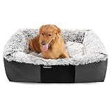 PetMedics Calming Orthopedic Washable Dog Bed with Warming & Cooling Memory Foam Pillow - Chew Proof
