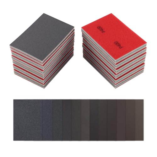 24pcs Sanding Sponge Set, 12 Different Grades of Sanding Block