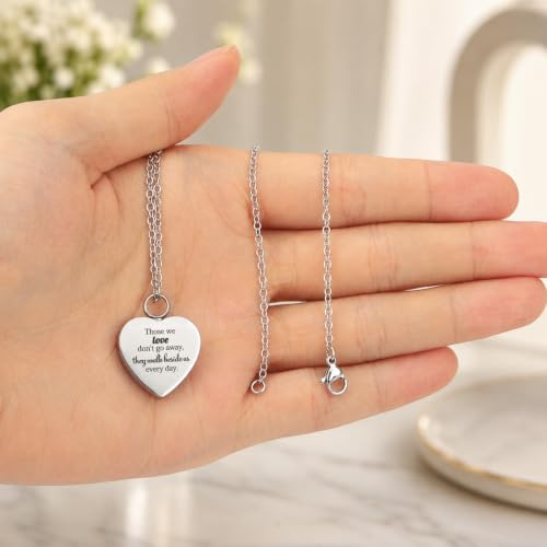 Collier urne funéraire cardinal pour cendres sous forme de cœur