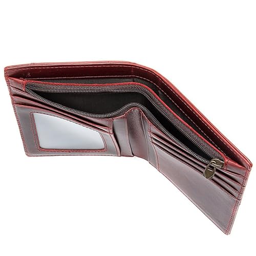 men's wallet Men's Wallet Genuine Leather Coin Mini Wallets Male Money Bags Men Leather Wallet for Card Wallet(COFFEE)3