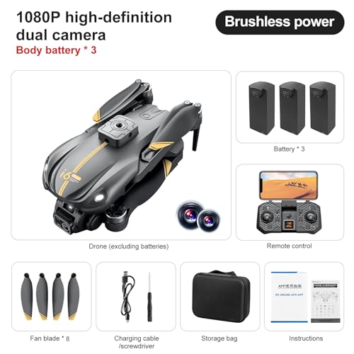 Okyuk I6 Drone With Camera 1080P Hd, Fpv Camera Drone For Kids, 150° Adjustable Lens Foldable Rc Quadcopter, Brushless Motors, Night Vision, Shock Absorbing, Obstacle Avoidance thumb #6