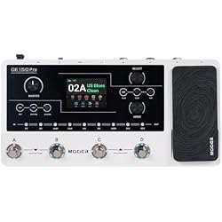 MOOER GE150 Pro Guitar Multi Effects Processor, 200 Presets & 170 Effects, NAM & MNRS Support, 55 Amp Models, 26 Cab Sims, 20 IR Slots, USB OTG Recording, 4-Footswitch, Looper & Expression Pedal