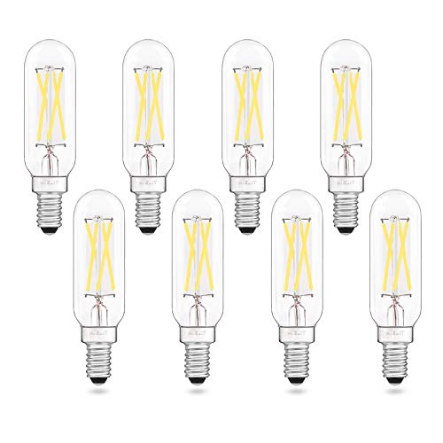 AIELIT 40W Equivalent T8 Dimmable Clear Glass Decorative Filament LED Light Bulbs, E12 Small Candelabra Base, Tube 4-Watt LED Bulb for Home, Kitchen, Natural White 4000K, 8-Pack AIELIT 40W Equivalent T8 Dimmable Clear Glass Decorative Filament LED Light Bulbs, E12 Small Candelabra Base, Tube 4-Watt LED Bulb for Home, Kitchen, Natural White 4000K, 8-Pack