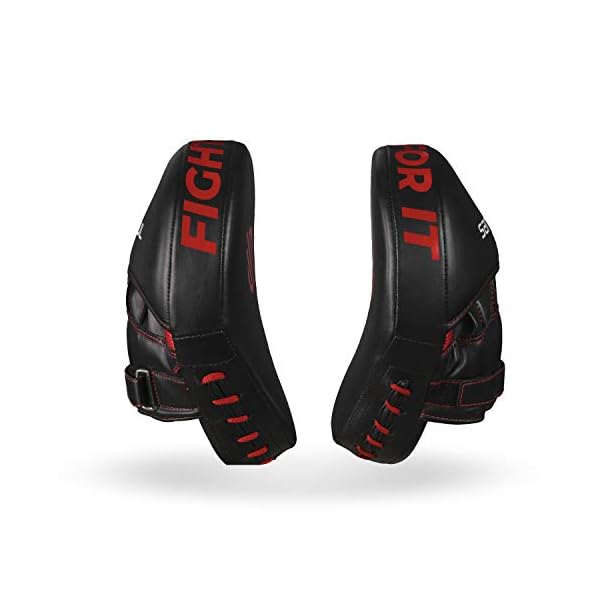 Sanabul-Essential-Curved-Boxing-MMA-Punching-Mitts Sanabul Essential Curved Boxing MMA Punching Mitts (Black/Red)