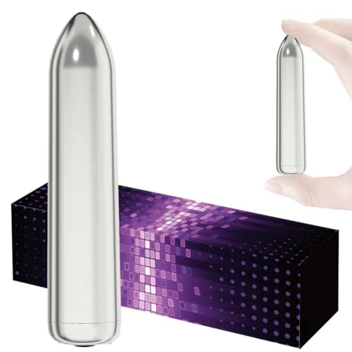 Gsttoomeep Handheld Electric Back Massager - 10 Modes Waterproof Rechargeable Deep Tissue Massager for Back Neck & Shoulder Silver
