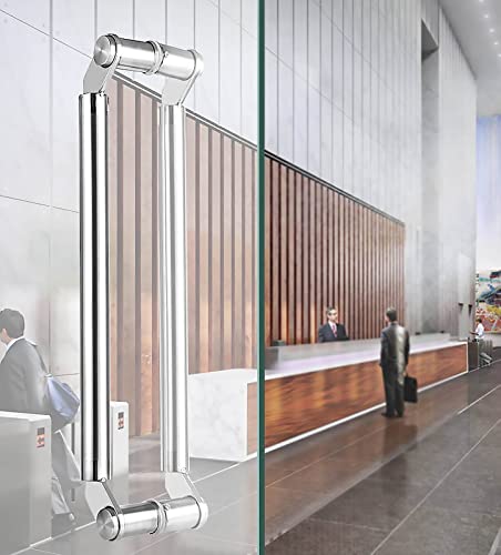 Poignée de porte cuisine douche garage longue tige inox argent 120 cm push-pull - 4