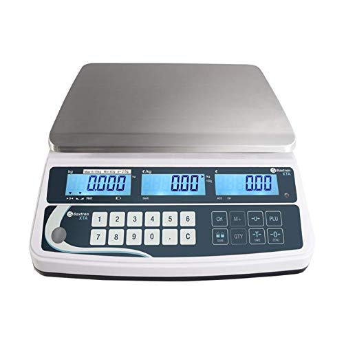 Balanza de comercio peso-precio 15/30kg - 5/10g - carga mínima. 100 g. Tamaño de la bandeja: 263 x 204 mm