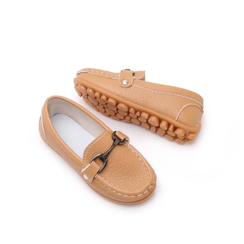 Image of RVROVIC Kids Girls Boys Slip-on Loafers Oxford PU Leather Flats Shoes(Toddler /Little Kid)
