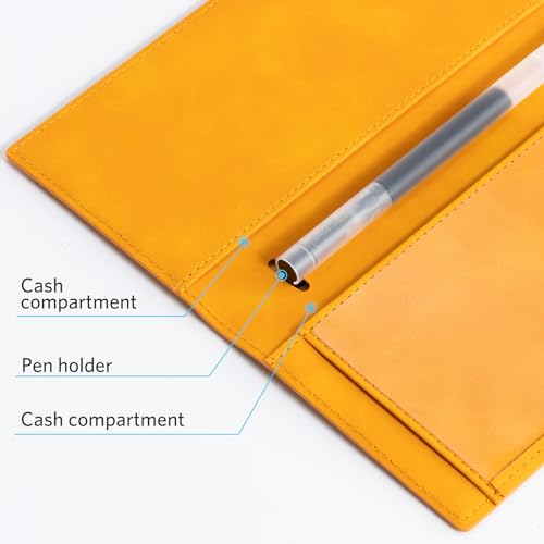 Image of CoBak Checkbook Cover for Women & Men - PU Leather Case with RFID Blocking | Classic Design Check Book Holder for Personal and Business