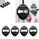 ステップワゴン 専用 ドアストライカーカバー ドアロックカバー 新型 STEP WGN ステップワゴン rp8 rp6 カスタム 内装パーツ アクセサリー 高級鏡面ステンレス製 独創 改良式 ドア保護 4個セット, 贈り物: タイヤ バルブキャップ (ブラック, Step WGN)