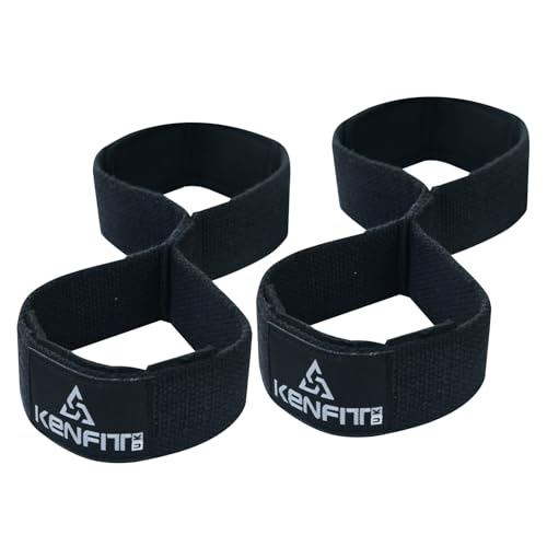 Figure 8 Lifting Straps Padded Wrist Support for Deadlifts weight training