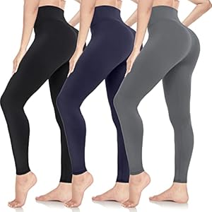 ACTINPUT Leggings Damen High Waist Leggins Blickdicht Schwarze Sportleggings Lang Elastische Yogahose Laufhose Für Sport Gym Yoga