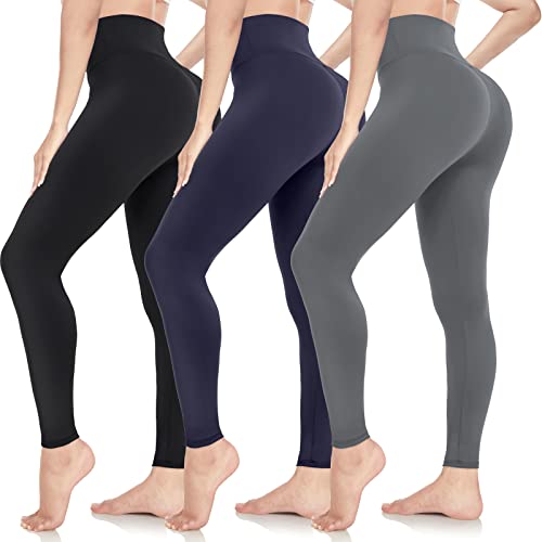 ACTINPUT Leggings Damen High Waist Leggins Blickdicht Schwarze Sportleggings Lang Elastische Yogahose Laufhose Für Sport Gym Yoga