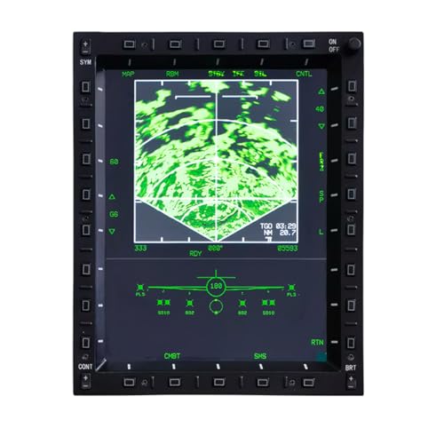 Image of 10.4-Inch Military-Grade LCD MFCD Display - Full-Size Multi-Function Color Panel for PC Flight Simulators Game, Compatible with JF-17, F /A-18 F16 in DC-S