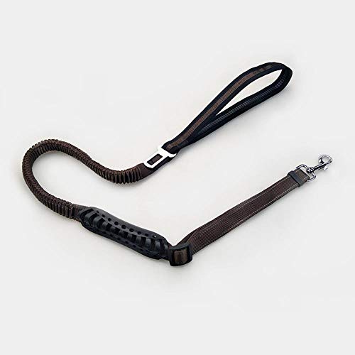 DXL Reflective Stitching Bungee Dog Leashes Elastic Dog,black,2.5width Length 120