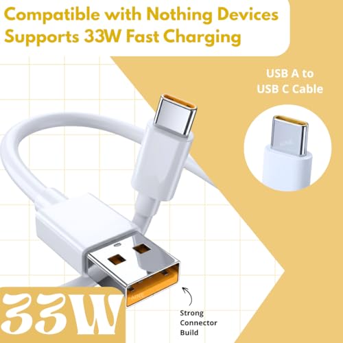 Image of Smolink 33W Type C to USB Data Cable 1 Meter | Compatible for Realme Fast Charging Cord | for SuperDart Narzo Support for SuperVooc | Original Superfast Charging