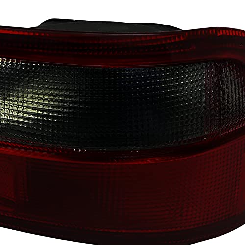 Spec-D Tuning Red Smoke Lens Tail Lights Compatible With 1992-1995 Honda Civic 2 Door Coupe Models1992-1995 Honda Civic 4 Door Sedan Left + Right Pair Assembly #TOP4
