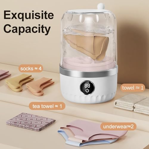 Lave-linge portable pour camping et nuits d'hôtels confortables - 3