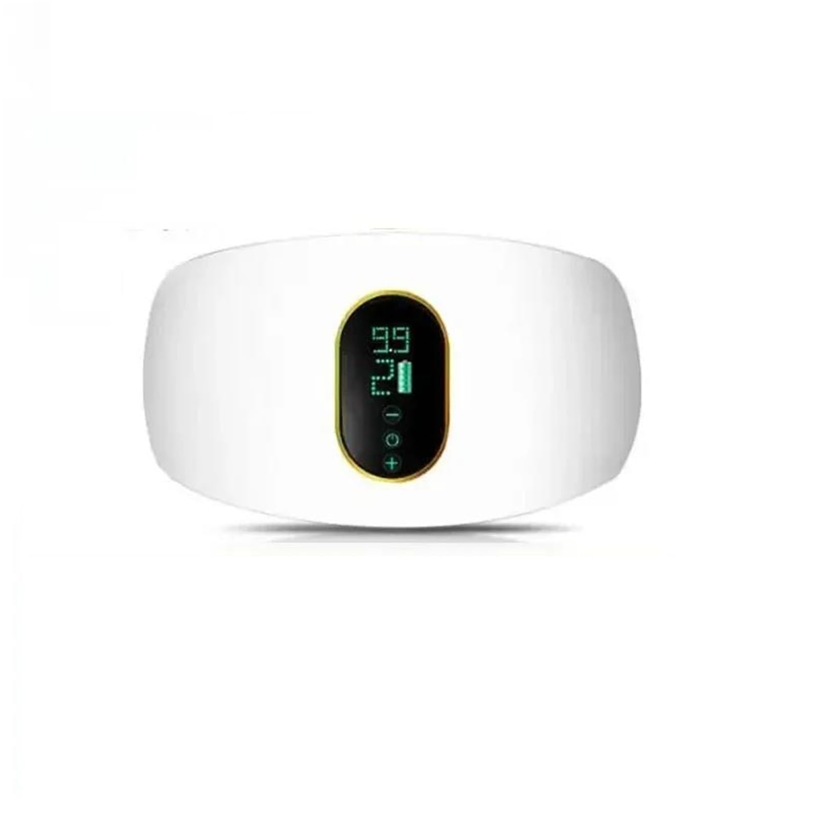 LKHLTBF HOT Abdominal Slim Massager Electric Waist Trainer Fat Cellulite Burner Belt Vibration Muscle Massage Slimming Pulse Weight Loss,White
