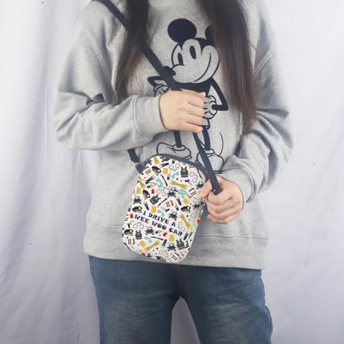 MNIGIU Funny Police Officer Crossbody Bag Police Thank You Gift I Drive a Wee Woo Car Shoulder Bag for Police Graduates4
