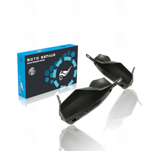 MOTO GENIUS Universal Bike Hand Guards Protectors | Made for Hand Safety While Riding All Motorcycle - (Black) - Image 2