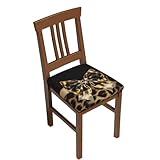 🌿NOTES D'INSTALLATION : Notre housse de chaise de salle à manger est équipée d'une housse arrière qui enveloppe parfaitement votre chaise. Retirez le coussin de siège de la chaise, placez la housse de siège sur le coussin de siège, puis redressez le dossier du siège et attachez la ceinture de sécurité. Les clips au dos et le bord élastique permettent de fixer fermement la housse de chaise, la bande élastique reste en place et est parfaitement cachée sous le tapis.