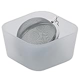 Consta de plástico PP. kela Organizador de cajones Gaveta 8,5x8,5x4,5cm de plástico PP, Blanco Esmerilado, 8.5 x 8.5 x 4.5 cm