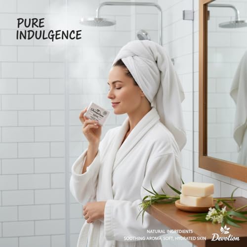 Image of Devotion | VETIVER Natural Bath Soap | Pack of 6 | 75g | Organic, Moisturizing, Refreshing Cleanse