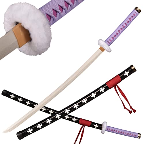 Épée en bois Trafalgar Law pour cosplay anime - Katana pourpre de 104cm