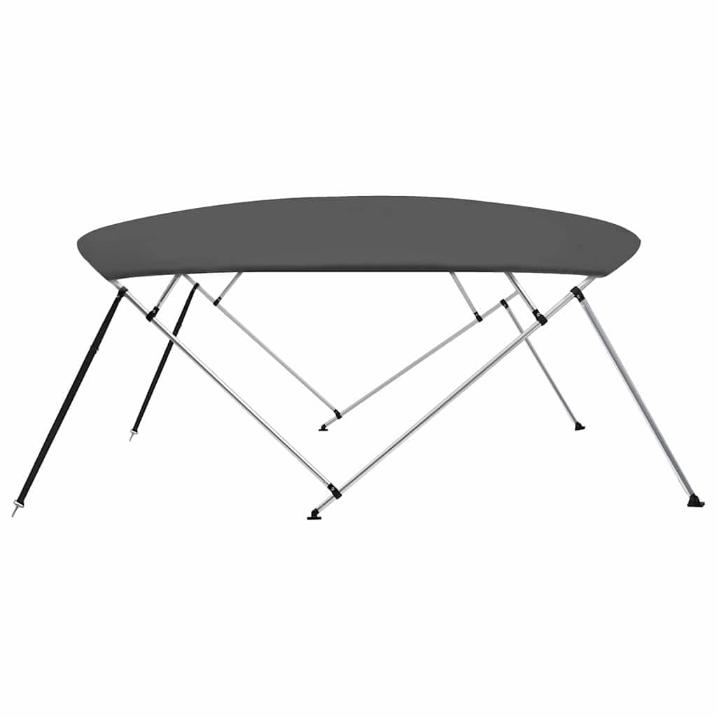 4-Bow Bimini Top - Telo parasole per barca, colore: antracite